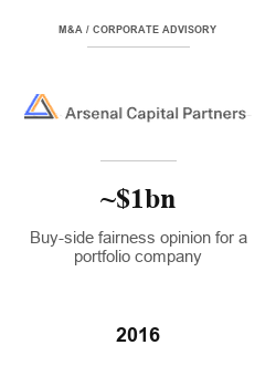 Arsenal Capital Partner 2016 tombstone