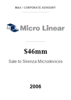 Micro Linear Corp 2006 tombstone