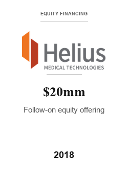 Helius Medical 2018 tombstone