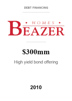 Beazer Homes 2010 tombstone